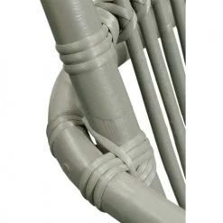 Meubletmoi Fauteuils De Jardin Fauteuil De Jardin à Bascule En Rotin Vert Avec Coussin -Fauteuils de jardin Soldes Boutique fauteuil de jardin a bascule en rotin vert avec coussin 2