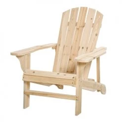 Outsunny Fauteuils De Jardin Fauteuil De Jardin Adirondack Bois Sapin Naturel
