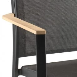 Gecko Jardin Fauteuils De Jardin Fauteuil De Jardin Alu Et Textylène Noir -Fauteuils de jardin Soldes Boutique fauteuil de jardin alu et textylene noir 3