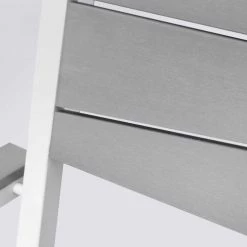 Oviala Fauteuils De Jardin Fauteuil De Jardin Aluminium Et Polywood Gris Clair -Fauteuils de jardin Soldes Boutique fauteuil de jardin aluminium et polywood gris clair 3