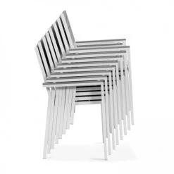 Oviala Fauteuils De Jardin Fauteuil De Jardin Aluminium Et Polywood Gris Clair -Fauteuils de jardin Soldes Boutique fauteuil de jardin aluminium et polywood gris clair 5