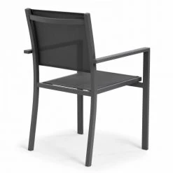 Oviala Fauteuils De Jardin Fauteuil De Jardin Aluminium Et Textilène Gris -Fauteuils de jardin Soldes Boutique fauteuil de jardin aluminium et textilene gris 2
