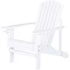 Outsunny Fauteuils De Jardin Fauteuil De Jardin Bois De Sapin Blanc