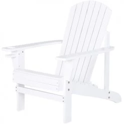 Outsunny Fauteuils De Jardin Fauteuil De Jardin Bois De Sapin Blanc