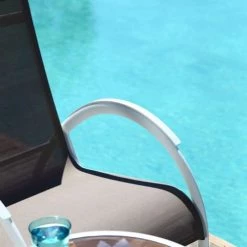 Meubletmoi Fauteuils De Jardin Fauteuil De Jardin Design En Aluminium Blanc Et Textilène Gris -Fauteuils de jardin Soldes Boutique fauteuil de jardin design en aluminium blanc et textilene gris 3