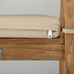 Maisons Du Monde Fauteuils De Jardin Fauteuil De Jardin Empilable En Teck Massif Et Coussin écru -Fauteuils de jardin Soldes Boutique fauteuil de jardin empilable en teck massif et coussin ecru 1000 9 26 164518 4