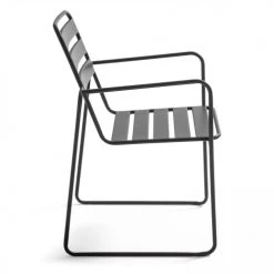 Oviala Fauteuils De Jardin Fauteuil De Jardin En Acier Anthracite -Fauteuils de jardin Soldes Boutique fauteuil de jardin en acier anthracite 2