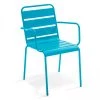 Oviala Chaises De Jardin Fauteuil De Jardin En Acier Bleu 1 Oviala Chaises De Jardin Fauteuil De Jardin En Acier Bleu -Fauteuils de jardin Soldes Boutique fauteuil de jardin en acier bleu 6