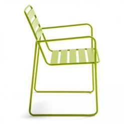 Oviala Fauteuils De Jardin Fauteuil De Jardin En Acier Vert -Fauteuils de jardin Soldes Boutique fauteuil de jardin en acier vert 5