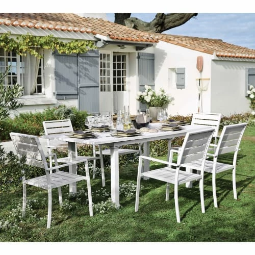 Maisons Du Monde Fauteuils De Jardin Fauteuil De Jardin En Aluminium Blanc 6 Maisons Du Monde Fauteuils De Jardin Fauteuil De Jardin En Aluminium Blanc – Image 4