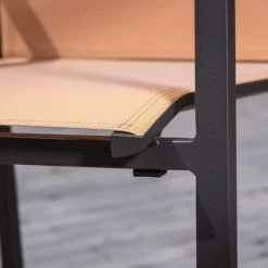 Suns Chaises De Jardin Fauteuil De Jardin En Aluminium Et Textilène Corail -Fauteuils de jardin Soldes Boutique fauteuil de jardin en aluminium et textilene corail 5