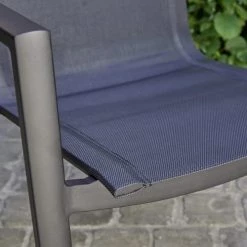 Bois Dessus Bois Dessous Chaises De Jardin Fauteuil De Jardin En Aluminium Et Textilène Gris -Fauteuils de jardin Soldes Boutique fauteuil de jardin en aluminium et textilene gris 19