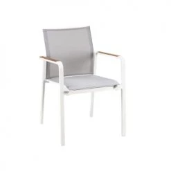 Suns Chaises De Jardin Fauteuil De Jardin En Aluminium Et Textilène Gris
