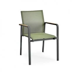 Suns Chaises De Jardin Fauteuil De Jardin En Aluminium Et Textilène Vert