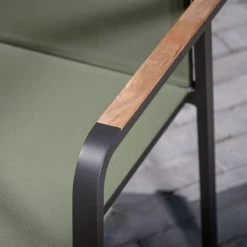 Suns Chaises De Jardin Fauteuil De Jardin En Aluminium Et Textilène Vert -Fauteuils de jardin Soldes Boutique fauteuil de jardin en aluminium et textilene vert 4