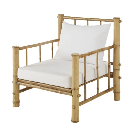 Maisons Du Monde Fauteuils De Jardin Fauteuil De Jardin En Bambou Et Coussins écrus 3 Maisons Du Monde Fauteuils De Jardin Fauteuil De Jardin En Bambou Et Coussins écrus