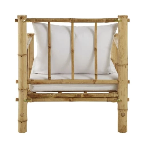 Maisons Du Monde Fauteuils De Jardin Fauteuil De Jardin En Bambou Et Coussins écrus 6 Maisons Du Monde Fauteuils De Jardin Fauteuil De Jardin En Bambou Et Coussins écrus – Image 4