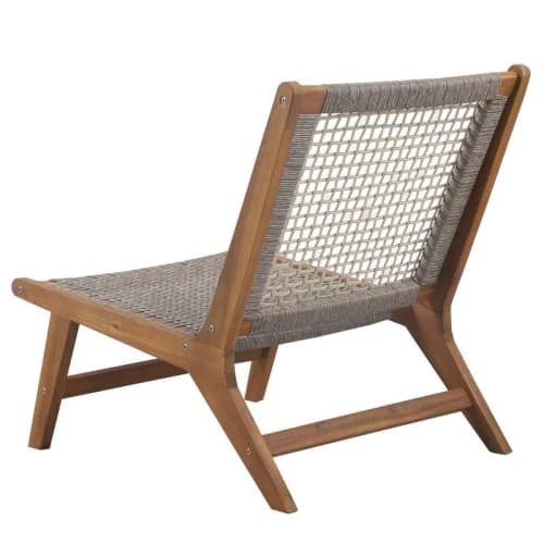 Beau Rivage Fauteuils De Jardin Fauteuil De Jardin En Bois D'acacia Et Résine Tressée 5 Beau Rivage Fauteuils De Jardin Fauteuil De Jardin En Bois D'acacia Et Résine Tressée – Image 3