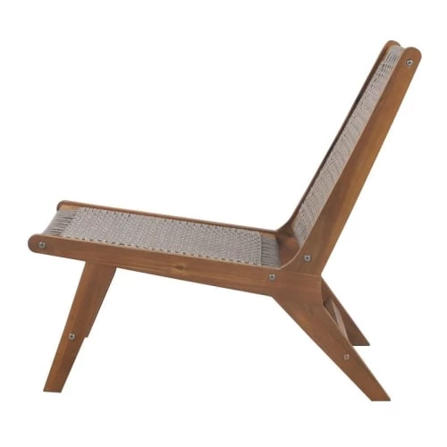 Beau Rivage Fauteuils De Jardin Fauteuil De Jardin En Bois D'acacia Et Résine Tressée 6 Beau Rivage Fauteuils De Jardin Fauteuil De Jardin En Bois D'acacia Et Résine Tressée – Image 4