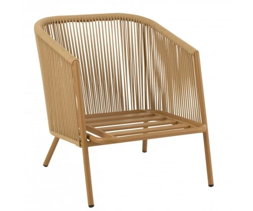 Meubles & Design Fauteuils De Jardin Fauteuil De Jardin En Corde Avec Coussins Rembourrés Beige 6 Meubles & Design Fauteuils De Jardin Fauteuil De Jardin En Corde Avec Coussins Rembourrés Beige – Image 4