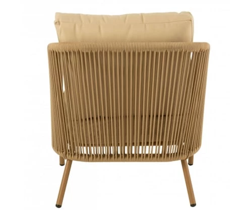 Meubles & Design Fauteuils De Jardin Fauteuil De Jardin En Corde Avec Coussins Rembourrés Beige 7 Meubles & Design Fauteuils De Jardin Fauteuil De Jardin En Corde Avec Coussins Rembourrés Beige – Image 5
