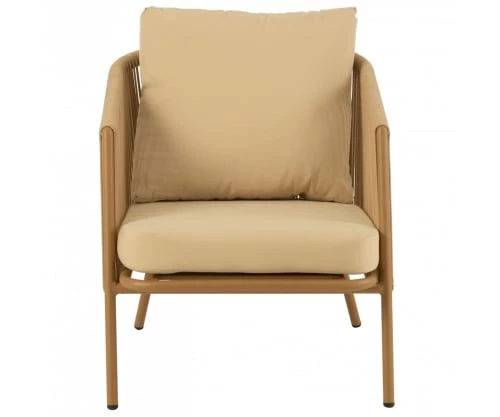 Meubles & Design Fauteuils De Jardin Fauteuil De Jardin En Corde Avec Coussins Rembourrés Beige 3 Meubles & Design Fauteuils De Jardin Fauteuil De Jardin En Corde Avec Coussins Rembourrés Beige