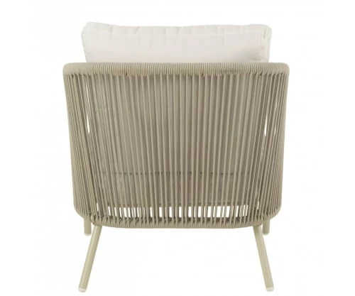 Meubles & Design Fauteuils De Jardin Fauteuil De Jardin En Corde Avec Coussins Rembourrés Gris 7 Meubles & Design Fauteuils De Jardin Fauteuil De Jardin En Corde Avec Coussins Rembourrés Gris – Image 5