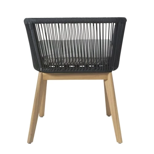 Maisons Du Monde Fauteuils De Jardin Fauteuil De Jardin En Corde Tressée Anthracite Et Toile Gris Clair 8 Maisons Du Monde Fauteuils De Jardin Fauteuil De Jardin En Corde Tressée Anthracite Et Toile Gris Clair – Image 6