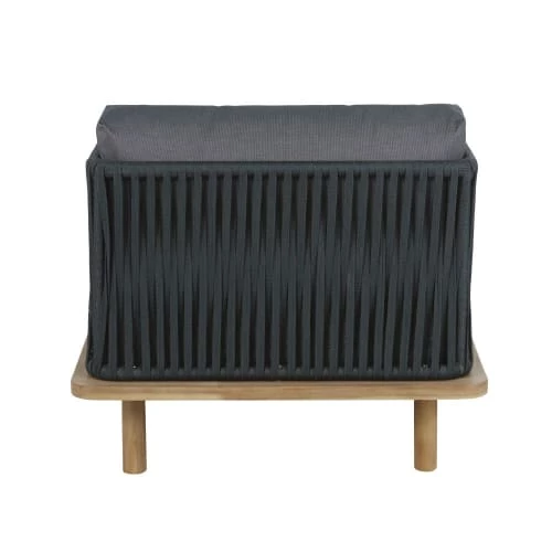 Maisons Du Monde Fauteuils De Jardin Fauteuil De Jardin En Corde Tressée Gris Anthracite Et Bois D'acacia Massif 6 Maisons Du Monde Fauteuils De Jardin Fauteuil De Jardin En Corde Tressée Gris Anthracite Et Bois D'acacia Massif – Image 4