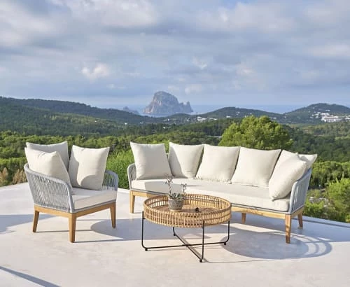 Maisons Du Monde Fauteuils De Jardin Fauteuil De Jardin En Corde Tressée Grise Et Toile Blanche 7 Maisons Du Monde Fauteuils De Jardin Fauteuil De Jardin En Corde Tressée Grise Et Toile Blanche – Image 5