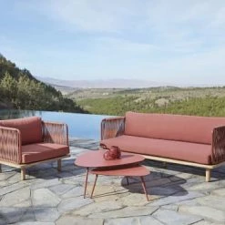Maisons Du Monde Fauteuils De Jardin Fauteuil De Jardin En Corde Tressée Terracotta Et Acacia Massif -Fauteuils de jardin Soldes Boutique fauteuil de jardin en corde tressee terracotta et acacia massif 1000 15 22 198626 10