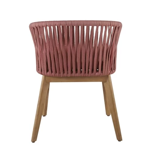 Maisons Du Monde Fauteuils De Jardin Fauteuil De Jardin En Corde Tressée Terracotta Et Acacia Massif 7 Maisons Du Monde Fauteuils De Jardin Fauteuil De Jardin En Corde Tressée Terracotta Et Acacia Massif – Image 5