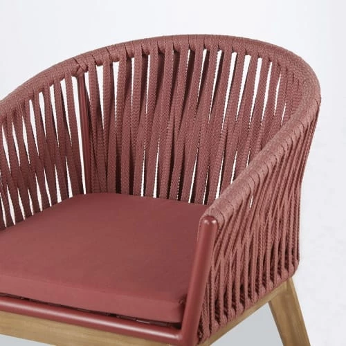 Maisons Du Monde Fauteuils De Jardin Fauteuil De Jardin En Corde Tressée Terracotta Et Acacia Massif 6 Maisons Du Monde Fauteuils De Jardin Fauteuil De Jardin En Corde Tressée Terracotta Et Acacia Massif – Image 4