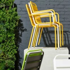 Oviala Chaises De Jardin Fauteuil De Jardin En Métal Blanc -Fauteuils de jardin Soldes Boutique fauteuil de jardin en metal blanc 4