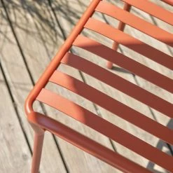 Tikamoon Fauteuils De Jardin Fauteuil De Jardin En Métal Orange -Fauteuils de jardin Soldes Boutique fauteuil de jardin en metal orange 2