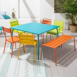 Oviala Chaises De Jardin Fauteuil De Jardin En Métal Vert -Fauteuils de jardin Soldes Boutique fauteuil de jardin en metal vert 5