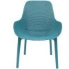 The Home Deco Factory Chaises De Jardin Fauteuil De Jardin En Polypropylène Bleu -Fauteuils de jardin Soldes Boutique fauteuil de jardin en polypropylene bleu