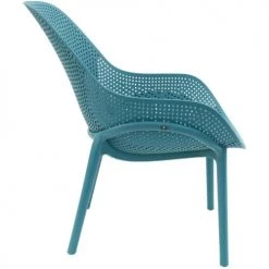 The Home Deco Factory Chaises De Jardin Fauteuil De Jardin En Polypropylène Bleu -Fauteuils de jardin Soldes Boutique fauteuil de jardin en polypropylene bleu 3