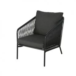 Maisons Du Monde Fauteuils De Jardin Fauteuil De Jardin En Résine Et Métal Noirs