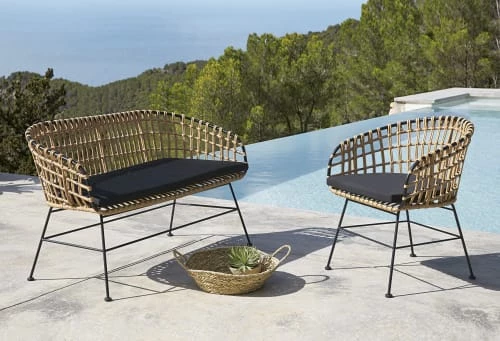 Maisons Du Monde Fauteuils De Jardin Fauteuil De Jardin En Résine Imitation Rotin Et Toile Noire 8 Maisons Du Monde Fauteuils De Jardin Fauteuil De Jardin En Résine Imitation Rotin Et Toile Noire – Image 6