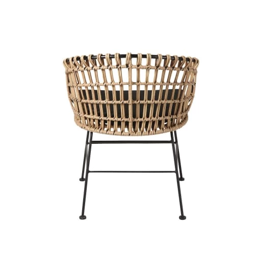 Maisons Du Monde Fauteuils De Jardin Fauteuil De Jardin En Résine Imitation Rotin Et Toile Noire 7 Maisons Du Monde Fauteuils De Jardin Fauteuil De Jardin En Résine Imitation Rotin Et Toile Noire – Image 5