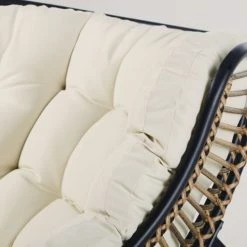 Maisons Du Monde Fauteuils De Jardin Fauteuil De Jardin En Résine Imitation Rotin, Métal Noir Et Coussins écrus -Fauteuils de jardin Soldes Boutique fauteuil de jardin en resine imitation rotin metal noir et coussins ecrus 1000 4 20 209325 4