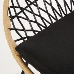 Maisons Du Monde Fauteuils De Jardin Fauteuil De Jardin En Résine Noire Et Imitation Rotin -Fauteuils de jardin Soldes Boutique fauteuil de jardin en resine noire et imitation rotin 1000 1 34 187035 4