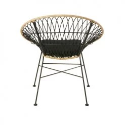 Maisons Du Monde Fauteuils De Jardin Fauteuil De Jardin En Résine Noire Et Imitation Rotin -Fauteuils de jardin Soldes Boutique fauteuil de jardin en resine noire et imitation rotin 1000 1 34 187035 6