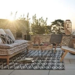 Maisons Du Monde Fauteuils De Jardin Fauteuil De Jardin En Résine Tressée Et Acacia Massif -Fauteuils de jardin Soldes Boutique fauteuil de jardin en resine tressee et acacia massif 1000 16 9 197998 6