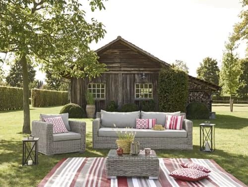 Maisons Du Monde Fauteuils De Jardin Fauteuil De Jardin En Résine Tressée Grise 4 Maisons Du Monde Fauteuils De Jardin Fauteuil De Jardin En Résine Tressée Grise – Image 2