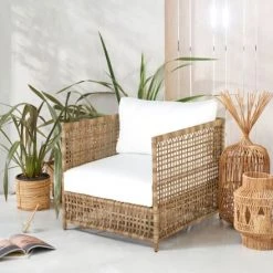 Maisons Du Monde Fauteuils De Jardin Fauteuil De Jardin En Résine Tressée Imitation Rotin Et Coussins écrus -Fauteuils de jardin Soldes Boutique fauteuil de jardin en resine tressee imitation rotin et coussins ecrus 1000 16 7 219316 6