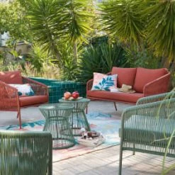 Maisons Du Monde Fauteuils De Jardin Fauteuil De Jardin En Résine Vert Kaki Et Métal Noir -Fauteuils de jardin Soldes Boutique fauteuil de jardin en resine vert kaki et metal noir 1000 7 18 208954 6