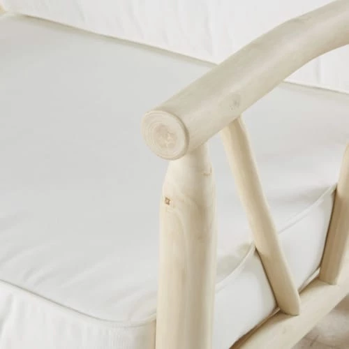 Maisons Du Monde Fauteuils De Jardin Fauteuil De Jardin En Teck Et Toile écrue 6 Maisons Du Monde Fauteuils De Jardin Fauteuil De Jardin En Teck Et Toile écrue – Image 4