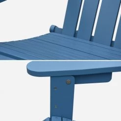 Alice's Garden Fauteuils De Jardin Fauteuil De Jardin Pliable En Eucalyptus Bleu Grisé -Fauteuils de jardin Soldes Boutique fauteuil de jardin pliable en eucalyptus bleu grise 3